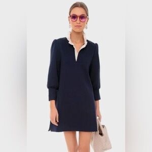 Tuckernuck Navy Blue Tunic with White Collar